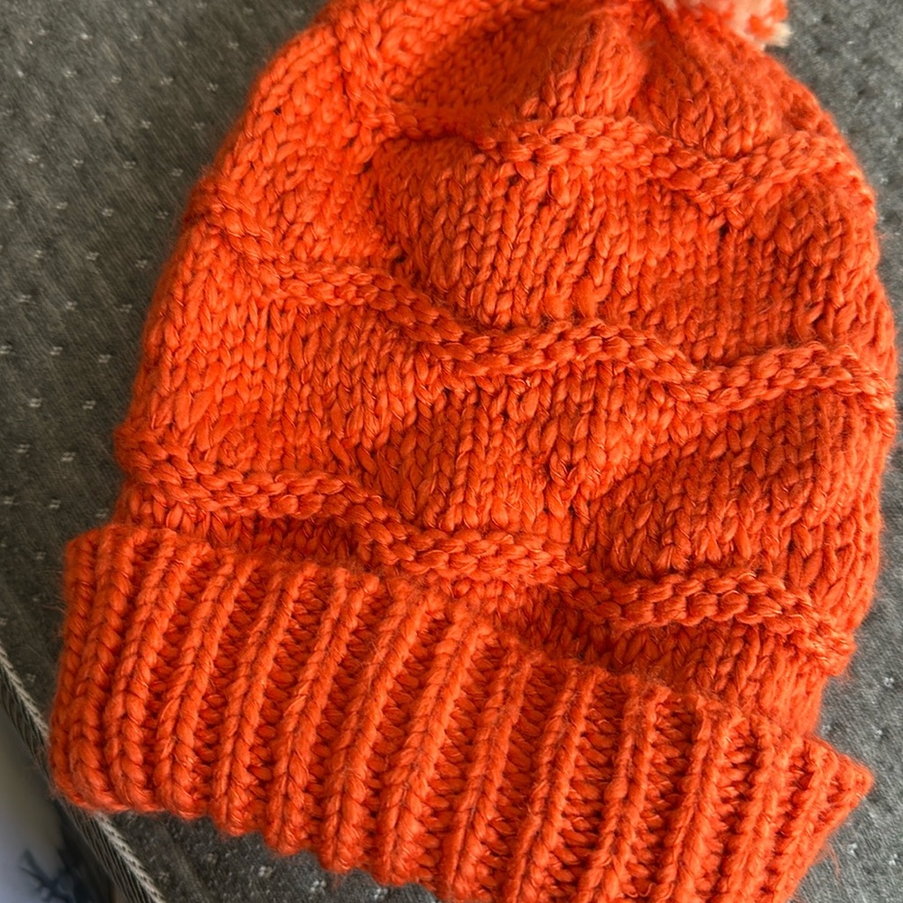 Orange beanie